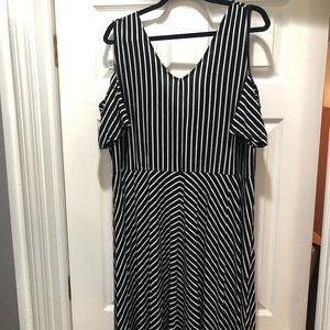 Cute Lane Bryant stripe cut out dress- 22/24